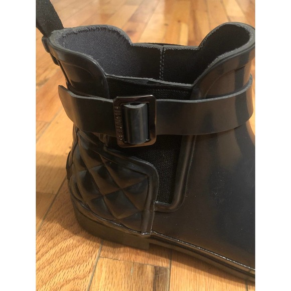Hunter Chelsea  Quilted Gloss Rain Boots Size 9 - Picture 3 of 5